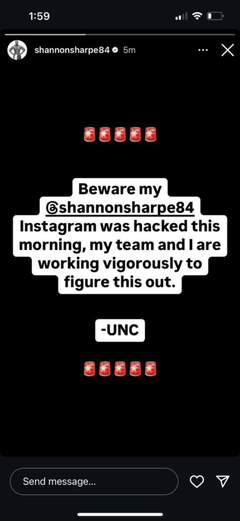 ESPN has parted ways with Sharpe after an Instagram Live