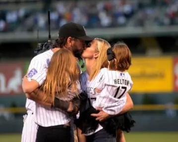 Todd Helton Daughters: Tierney & Gentry Helton With Wife Christy